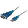 StarTech.com 17in (43cm) 1-Port USB to Serial Adapter Cable, USB-A to DB9 RS232 Adapter, Prolific Chipset – M/M