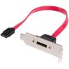 StarTech.com 18in 1 Port SATA to eSATA Plate Adapter – External SATA Plate – 6Gbps eSATA Port – Internal SATA to eSATA Adapter – 18 inch (ESATAPLT18IN)(Low Profile)