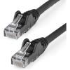 StarTech.com 1ft (30cm) CAT6 Ethernet Cable – LSZH (Low Smoke Zero Halogen) – 10 Gigabit 650MHz 100W PoE RJ45 UTP Network Patch Cord Snagless w/Strain Relief – Black CAT 6, ETL Verified (N6LPATCH1BK)(Black)