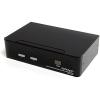StarTech.com 2 Port DVI KVM Switch – USB DVI Dual Link – Hot-key & Audio Support – 2560×1600 @ 60Hz KVM Switch – KVM Video Switch (SV231DVIUAHR)(Audio | USB 2.0 Hub)