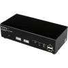 StarTech.com 2 Port DVI KVM Switch – USB DVI Dual Link – Hot-key & Audio Support – 2560×1600 @ 60Hz KVM Switch – KVM Video Switch (SV231DVIUAHR)(DDM Fast Switching)