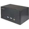 StarTech.com 2 Port Triple Monitor DisplayPort KVM Switch – 4K 60Hz UHD HDR – Desktop DP 1.2 KVM with 2 Port USB 3.0 Hub (5Gbps) & 4X USB 2.0 HID Ports, Audio – Hotkey Switching – TAA (SV231TDPU34K)