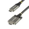 StarTech.com 20″ (50cm) Side Screw Locking USB C Cable 10Gbps – USB 3.2 Gen 2 Type-C Cable – 100W (5A) Power Delivery Charging, DP Alt Mode – Dual Screw Lock – USB-C Cord Charge/Sync (USB31CCSLKV50CM)(side screw)