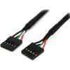StarTech.com 24in Internal 5 pin USB IDC Motherboard Header Cable F/F – USB cable – 5 pin IDC (F) to 5 pin IDC (F) – USB 2.0 – 2 ft – black – USBINT5PIN24