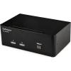 StarTech.com 2-Port DisplayPort KVM Switch – Dual-Monitor – 4K 60 – with Audio & USB Peripheral Support – DP 1.2 – USB Hub, TAA (SV231DPDDUA2)(2 Port Display Port)