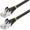 StarTech.com 2ft CAT6a Ethernet Cable – Low Smoke Zero Halogen (LSZH) – 10 Gigabit 500MHz 100W PoE RJ45 S/FTP Blue Network Patch Cord Snagless w/Strain Relief (NLBL-2F-CAT6A-PATCH)(Black)