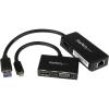 StarTech.com 2-in-1 Accessory Kit for Surface and Surface Pro 4 – mDP to HDMI / VGA – USB 3.0 GbE – Works with Surface Pro 3 and Surface 3 (MSTS3MDPUGBK),Black