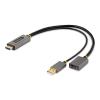 StarTech.com 2m (6ft) HDMI to DisplayPort Cable 4K 30Hz – Active HDMI 1.4 to DP 1.2 Adapter Converter Cable with Audio – USB Powered – Mac & Windows – HDMI Laptop to DP Monitor – Male/Male (HD2DPMM2M)(4K 60 Hz)