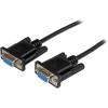 StarTech.com 2m Black DB9 RS232 Serial Null Modem Cable F/F – DB9 Female to Female – 9 pin RS232 Null Modem Cable – 2 meter, Black (SCNM9FF2MBK)