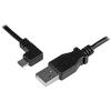 StarTech.com 2m Cord – A to Down Angle Micro B – Down Angled Micro USB Cable – 1x USB A (M), 1x USB Micro B (M) – Black (USBAUB2MD), 2m / 6 Feet(2m / 6 ft)