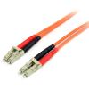 StarTech.com 2m Fiber Optic Cable – Multimode Duplex 62.5/125 LSZH Fiber Jumper Cord – LC/ST(LC to LC)