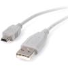 StarTech.com 3 ft. (0.9 m) Right Angle USB to Mini USB Cable – USB 2.0 A to Right Angle Mini B – Black – Mini USB Cable (USB2HABM3RA)(1 Count (Pack of 1))