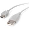 StarTech.com 3 ft. (0.9 m) Right Angle USB to Mini USB Cable – USB 2.0 A to Right Angle Mini B – Black – Mini USB Cable (USB2HABM3RA)(1 ft / 30cm)