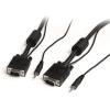 StarTech.com 30 ft Coax High Resolution Monitor VGA Cable with Audio HD15 M/M (MXTHQMM30A)(25 ft)