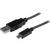 StarTech.com 3.3 ft. (1 m) USB to Micro USB Cable – USB 2.0 A to Micro B – White – Micro USB Cable (USBPAUB1MW)(Black)