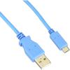 StarTech.com 3.3 ft. (1 m) USB to Micro USB Cable – USB 2.0 A to Micro B – White – Micro USB Cable (USBPAUB1MW)(Blue)