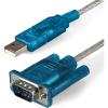StarTech.com 3ft (91cm) 1-Port USB to RS232 DB9 Serial Adapter Cable, USB to Serial Adapter Cable – M/M
