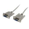 StarTech.com 3m Black Straight Through DB9 RS232 Serial Cable – DB9 RS232 Serial Extension Cable – Male to Female Cable (MXT1003MBK), 10 ft / 3m(Gray – F/F)