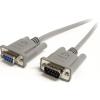 StarTech.com 3m Black Straight Through DB9 RS232 Serial Cable – DB9 RS232 Serial Extension Cable – Male to Female Cable (MXT1003MBK), 10 ft / 3m(Gray – M/F)