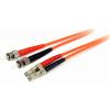 StarTech.com 3m Fiber Optic Cable – Multimode Duplex 62.5/125 LSZH Fiber Jumper Cord – LC/ST