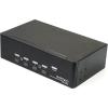 StarTech.com 4 Port DisplayPort KVM Switch – 4K 60Hz – Single Display – Dual Port UHD DP 1.2 USB KVM Switch with Integrated USB 2.0 Hub & Audio – Dell, HP, Apple, Lenovo – TAA Compliant (SV431DPUA2)(Dual Monitor (4K60) – SV431DPDDUA2)