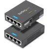 StarTech.com 4 Port Gigabit Midspan – PoE+ Injector – 802.3at and 802.3af – Wall-mountable Power over Ethernet Midspan , TAA (POEINJ4G)(802.3at 30W)