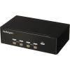 StarTech.com 4 Port VGA KVM Switch – Dual VGA – Hot-key & Audio Support – 1920×1200 KVM Switch – KVM Video Switch (SV431DVGAU2A)(4 Port)