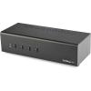 StarTech.com 4-Port Dual KVM Switch with Audio for DVI Computers – Built-in USB Hub, TAA (SV431DD2DUA)(Audio | USB 3.0 Hub)