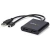 StarTech.com 4-Port Multi Monitor Adapter – Mini DisplayPort to DisplayPort MST Hub – 4x 1080p – Video Splitter for Extended Desktop Mode on Windows PCs Only – mDP to Quad DP Monitors (MSTMDP124DP)(mDP to 2x DP)