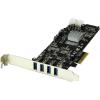 StarTech.com 4-Port USB 3.0 PCI Express Card Adapter – PCIe SuperSpeed USB 3.0 Expansion Card w/ 2 Dedicated 5Gbps Channels (PEXUSB3S42V)(4 Ext Dual Bus)