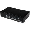 StarTech.com 4-Port USB KVM Swith with OSD – TAA Compliant – 1U Rack Mountable VGA KVM Switch (SV431DUSBU), Black(VGA)
