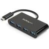 StarTech.com 4-Port USB-C Hub – 5Gbps – Bus Powered – USB C to 4x USB-A Hub w/ Optional Auxiliary Power Input – Portable Desktop/Laptop USB Hub – 1ft (30cm) Cable – USB Expansion Hub (5G4AB-USB-C-HUB)(Black)