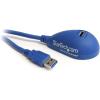 StarTech.com 5ft SuperSpeed USB 3.0 Extension Cable for Desktop – STP – USB-A Male to USB-A Female Cable for Computer – Black (USB3SEXT5DKB)(Blue)