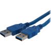 StarTech.com 6 ft / 2m Black SuperSpeed USB 3.0 Cable A to A – USB 3 A (m) to USB 3 A (m) (USB3SAA6BK)(Blue)