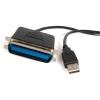 StarTech.com 6 ft / 2m USB to DB25 Parallel Printer Adapter Cable – 2 Meter USB to IEEE-1284 Printer Cable – USB A to DB25 M/F (ICUSB1284D25)(USB to Parallel)