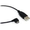 StarTech.com 6 ft. (1.8 m) Right Angle Micro USB Cable – USB 2.0 A to Right Angle Micro B – Black – Micro USB Cable (UUSBHAUB6RA)
