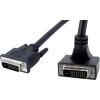 StarTech.com 6 ft 90 Degree Down Angled Dual Link DVI-D Monitor Cable M/M – Male to Male 25 pin DVI-D Video Cable Black 6 Feet – 2560×1600 (DVIDDMMBA6)(Down Angled)