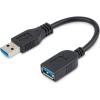 StarTech.com 6 ft SuperSpeed USB 3.0 Extension Cable A to A – M/F – 2m USB 3 Extension Cable (USB3SEXTAA6),Blue(Black)