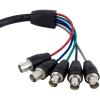 StarTech.com 6-Feet Coax HD15 VGA to 5 BNC Monitor Cable – M/M (VGABNC5)(Female BNC)