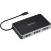StarTech.com 6-Slot Thunderbolt 3 SD Card Reader – Portable – SD/SDHC/SDXC – SD 4.0 UHS-II – TAA Compliant – Multi-Card Reader (6SD4FCRTB3C)
