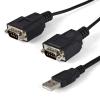 StarTech.com 6ft (1.8m) 2-Port FTDI USB to Serial RS232 Adapter Cable with COM Retention, USB to RS232 Adapter – TAA(6ft)