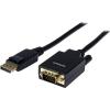 StarTech.com 6ft (1.8m) DisplayPort to VGA Cable – Active DisplayPort to VGA Adapter Cable – 1080p Video – DP to VGA Monitor Cable – DP 1.2 to VGA Converter – Latching DP Connector (DP2VGAMM6)(6 ft / 2m)