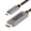 StarTech.com 6ft (2m) USB-C to HDMI Adapter Cable, 8K 60Hz, 4K 144Hz, HDR10, USB Type-C to HDMI 2.1 Video Converter Cable, USB-C DP Alt Mode/USB4/Thunderbolt 3/4 Compatible (135B-USBC-HDMI212M)(3m / 10ft)