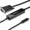 StarTech.com 6ft/2m USB C to VGA Cable – 1920×1200/1080p USB Type C to VGA Video Active Adapter Cable – Thunderbolt 3 Compatible – Laptop to VGA Monitor/Projector – DP Alt Mode HBR2 (CDP2VGAMM2MB)(3.3 feet)