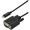StarTech.com 6ft/2m USB C to VGA Cable – 1920×1200/1080p USB Type C to VGA Video Active Adapter Cable – Thunderbolt 3 Compatible – Laptop to VGA Monitor/Projector – DP Alt Mode HBR2 (CDP2VGAMM2MB)(9.8 feet)