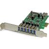 StarTech.com 7 Port PCI Express USB 3.0 Card – 5Gbps – Standard & Low-Profile – SATA Power – UASP Support – 1 Internal & 6 External USB 3.0 Ports , TAA (PEXUSB3S7)