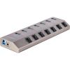 StarTech.com 7-Port Self-Powered USB-C Hub with Individual On/Off Switches, USB 3.0 5Gbps Expansion Hub w/Power Supply, Desktop/Laptop USB-C to USB-A Hub, USB Type C Hub w/BC 1.2 (5G7AIBS-USB-HUB-NA)