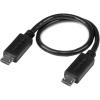 StarTech.com 8in Micro USB to Micro USB Cable – Male to Male – Micro USB OTG Cable for Your Mobile Device (UUUSBOTG8IN)