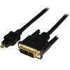 StarTech.com 8in Mini HDMI to DVI-D Adapter M/F – 8 inch Mini HDMI to DVI Cable – Connect a Mini HDMI tablet or laptop to a DVI-D display (HDCDVIMF8IN)(10 ft / 3m)