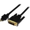 StarTech.com 8in Mini HDMI to DVI-D Adapter M/F – 8 inch Mini HDMI to DVI Cable – Connect a Mini HDMI tablet or laptop to a DVI-D display (HDCDVIMF8IN)(3 ft / 1m)